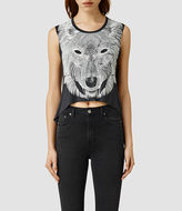 Thumbnail for your product : AllSaints Tripwolf Crop Tank