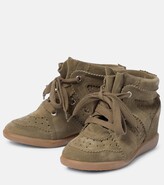 Thumbnail for your product : Isabel Marant Bobby suede wedge sneakers
