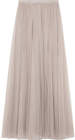 needle thread tulle maxi skirt offwhite