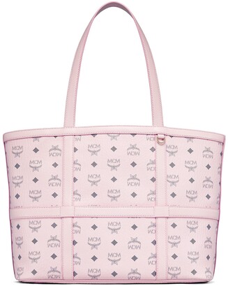 hot pink mcm tote bag