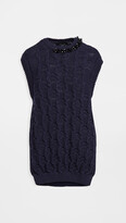 Thumbnail for your product : Simone Rocha Embellished Oversized Bubble Sweater Vest