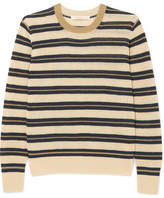 Vanessa Bruno - Ilda Striped Metallic Linen-blend Sweater - Ecru