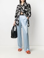 Thumbnail for your product : Tom Ford Wide-Leg Stretch-Silk Trousers