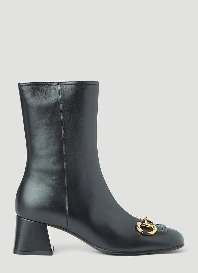 Gucci Horsebit Boots in Black ShopStyle