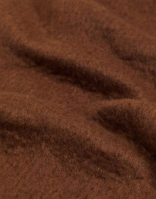 Monki Elsa recycled polyester scarf in dark brown