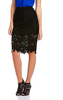 Thumbnail for your product : Sugar Lips Sugarlips Floral Lace Pencil Skirt