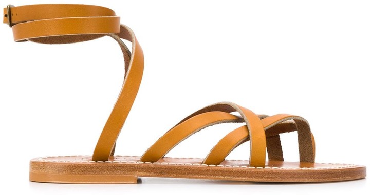 strappy wrap around sandals