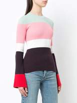 Thumbnail for your product : JoosTricot striped bell sleeve sweater