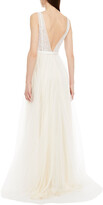 Thumbnail for your product : Catherine Deane Nina Paneled Guipure Lace And Point D'esprit Gown