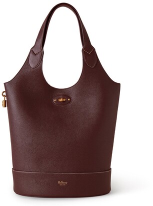 Mulberry Lily Tote Black Small Classic Grain and Silky Calf
