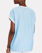 Thumbnail for your product : Balmain Striped Cotton Logo T-Shirt