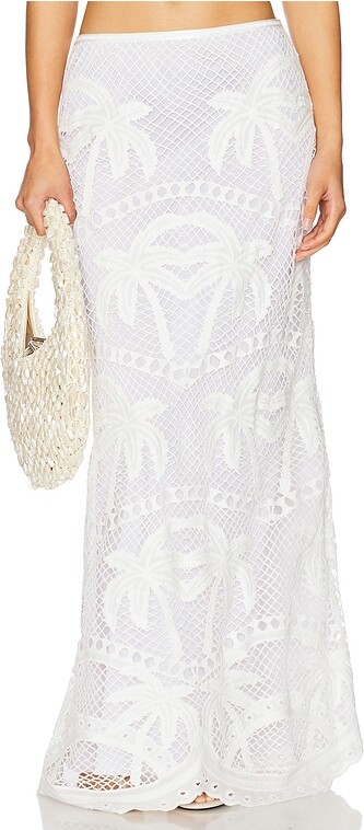 Bohemia Palms Slim Maxi Skirt