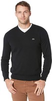 Thumbnail for your product : Lacoste Long Sleeve Half Moon V-Neck Jersey Sweater Men's Sweater