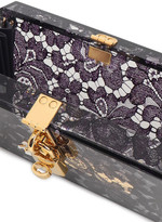 Thumbnail for your product : Dolce & Gabbana Dolce Lace And Perspex Box Clutch