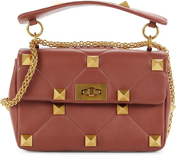 Valentino Garavani Rockstud Quilted Leather Shoulder Bag ShopStyle