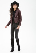 Thumbnail for your product : Forever 21 faux leather moto jacket