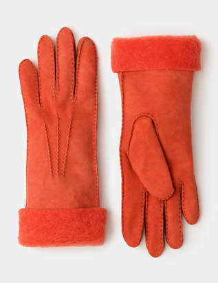 Shearling Gloves Red Women Boden