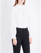 Thumbnail for your product : Claudie Pierlot Ballroom polka-dot crepe top