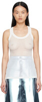 Thumbnail for your product : Victoria Beckham White Viscose Tank Top