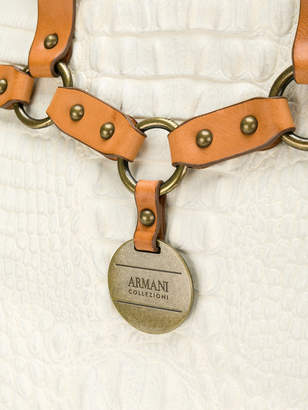 Armani Collezioni harness handle tote bag