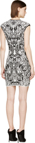 Thumbnail for your product : Alexander McQueen Black & White Knit Jacquard Sleeveless Dress