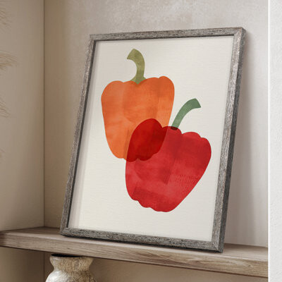 Gracie Oaks Organic Veg VII Framed Print - Solid Wood