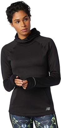 New Balance Heat Grid Hoodie (Black) Women's Clothing - ShopStyle