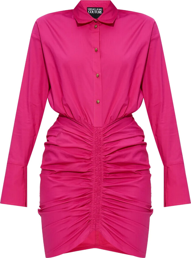 Versace Jeans Couture Ruched Shirtdress