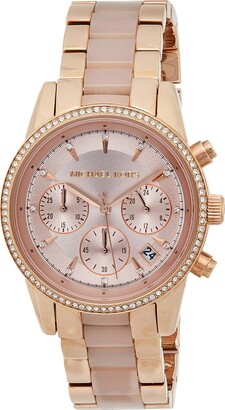 Michael Kors Women's Ritz Rose Gold-Tone Watch MK6307