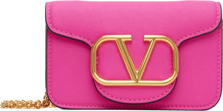 Loco Micro Leather Shoulder Bag in Purple - Valentino Garavani