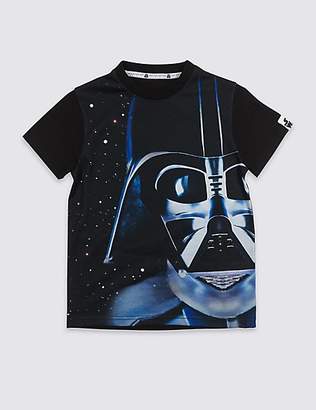 Marks and Spencer Pure Cotton Star WarsTM T-Shirt (3-14 Years)