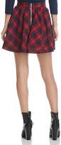 Thumbnail for your product : Ppla Nari Pleated Plaid Mini Skirt