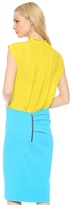 Thumbnail for your product : Cédric Charlier Silk Sleeveless Blouse
