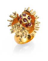 Thumbnail for your product : Alexander McQueen Skull Chestnut Ring