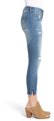 Vigoss Women's Chelsea Distressed Crop Skinny Jeans