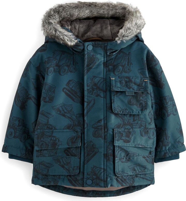 Next Kids' Tractor Water Resistant Hooded Parka ShopStyle Boys