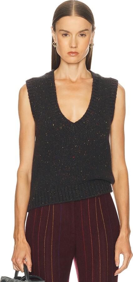 Gabriela Hearst Solomon Sweater Vest in Charcoal