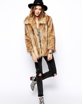 Thumbnail for your product : ASOS COLLECTION Vintage Faux Fur Coat