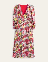 Thumbnail for your product : Boden Button Detail Satin Tea Dress
