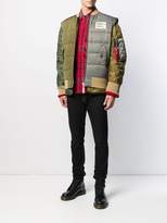 Thumbnail for your product : Diesel W-Koslov panelled padded jacket