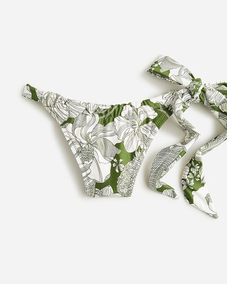 J.Crew Bow-tie cheeky bikini bottom in Liberty® Linear fabric