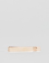 Thumbnail for your product : ASOS Slim Fit Tie Bar in Brushed Rose Gold