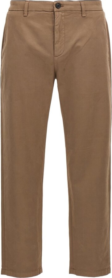 Department 5 Logo-Patch Slim-Cut Chino Trousers