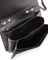 Thumbnail for your product : Jason Wu Charlotte Origami Canvas & Leather Evening Clutch Bag, Natural/Black