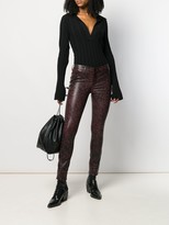 Thumbnail for your product : J Brand Leopard Print Skinny Trousers