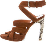 Thumbnail for your product : Dries Van Noten Crossover Suede Sandals