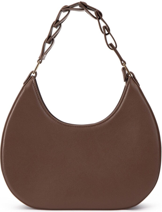 Jurgi Brand Brown Napa Leather D Letter Bag