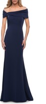 Thumbnail for your product : La Femme Simply Chic Off the Shoulder Jersey Gown