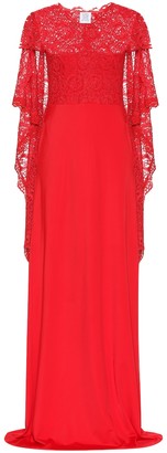 Vetements Lace and jersey gown