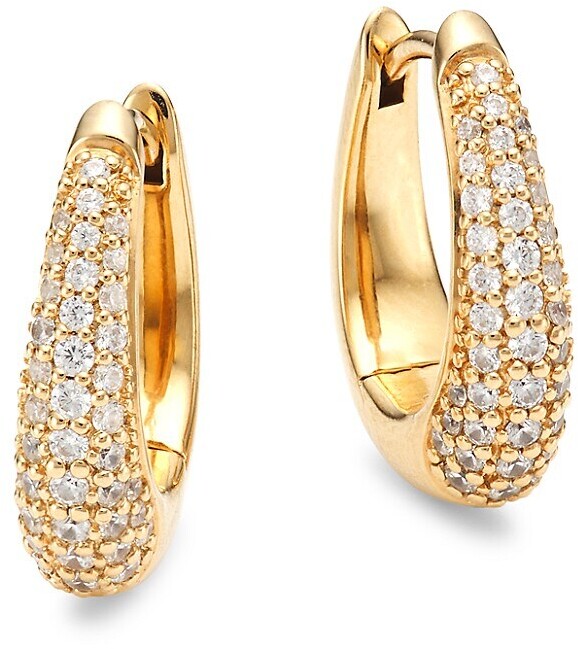 Wellingsale Ladies 14k 3 Tri Color White Yellow and Rose Gold Polished 7mm Fancy CZ Cubic Zirconia Hoop Earrings 15 x 10 mm 